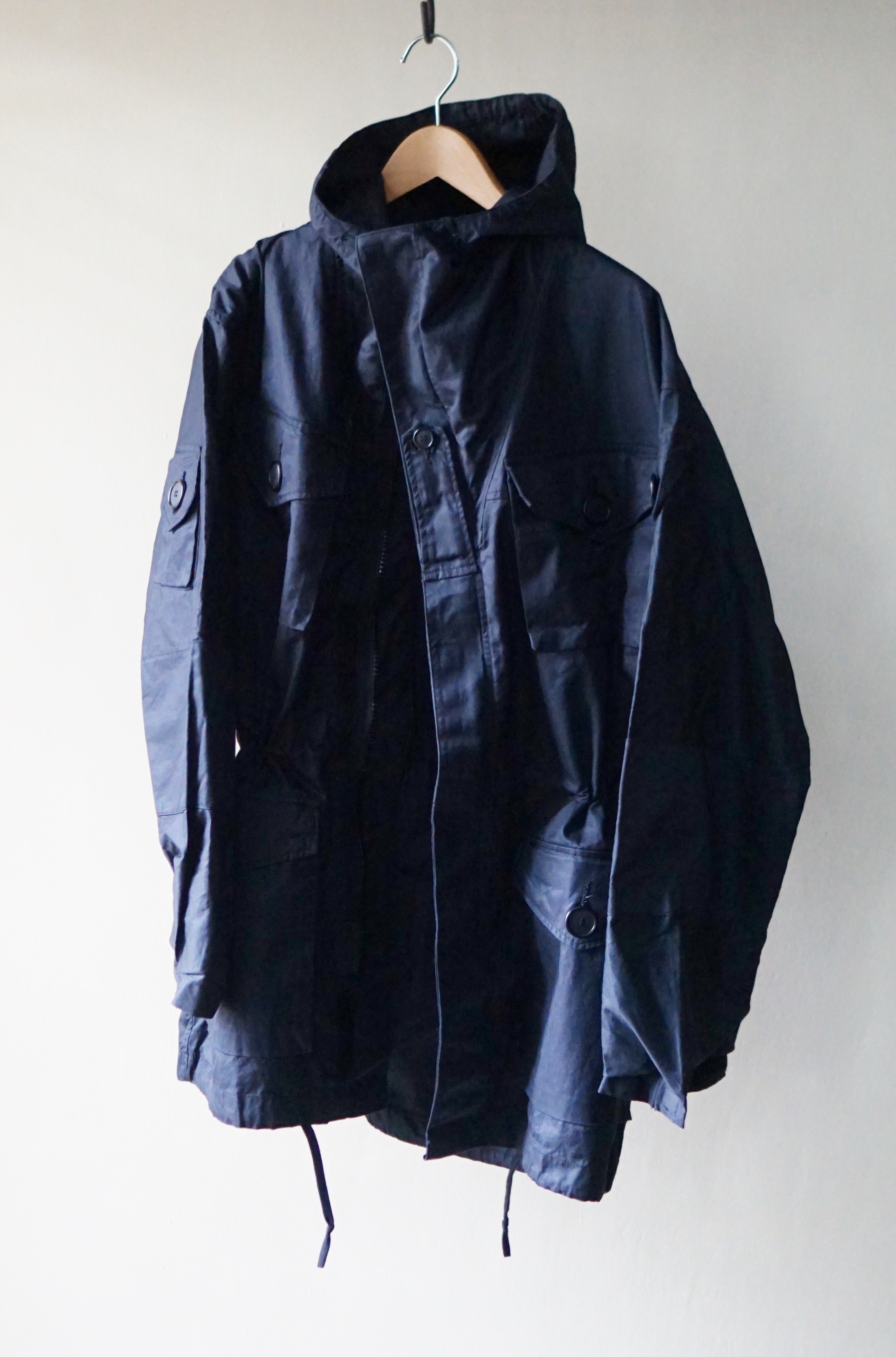 ９０'S SAS Black Gabardine Jacket Dead Stock - jam-clothing