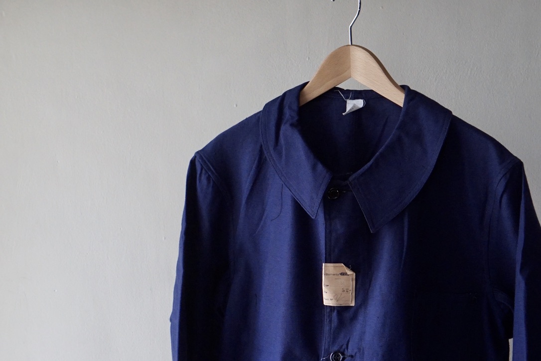 40's French Metis Blue Work Jacket Dead Stock - jam-clothing